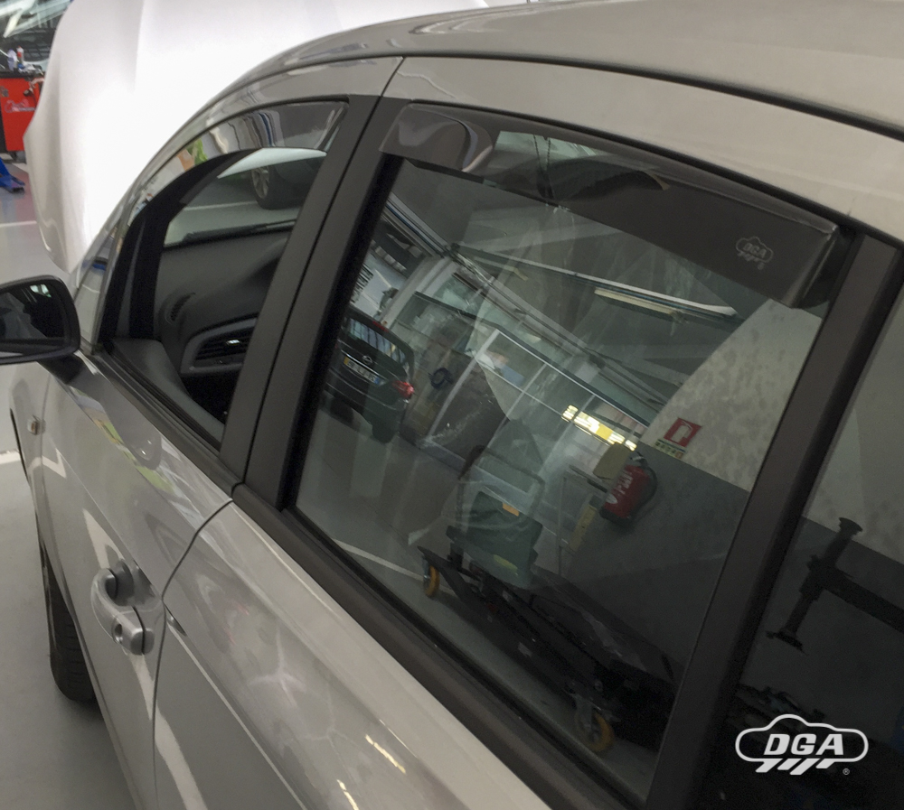 Wind Defletors OPEL CORSA D, HATCH, SEDAN, 2006 - 2014, 4/5 Doors, Front & Rear, In-Channel