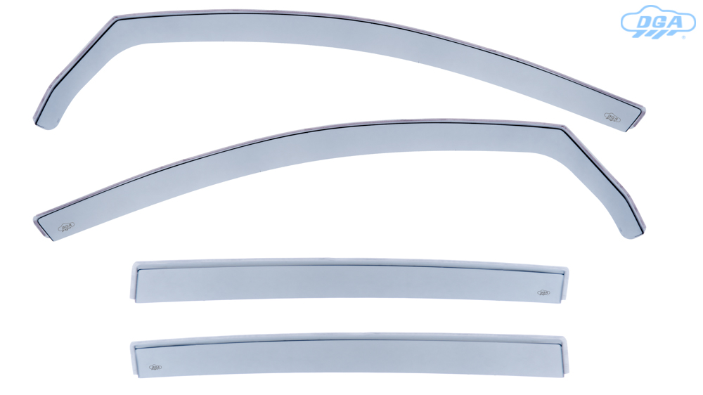 Wind Defletors VW GOLF VI, HATCH, 2008 - 2012, 5 Doors, Front & Rear, In-Channel