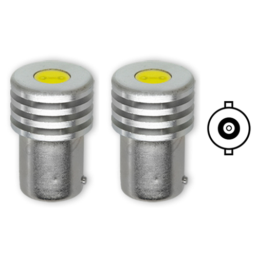 Leds BA15s 1,5W(10V30V) Brancos