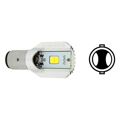 Bombillas LEDs BA20D 8W 12V Blanco 6000k