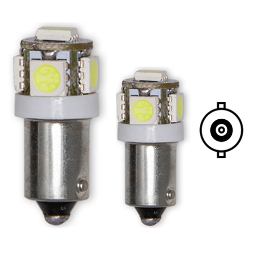 LEDs BA9S SMD, 24V, 6000K