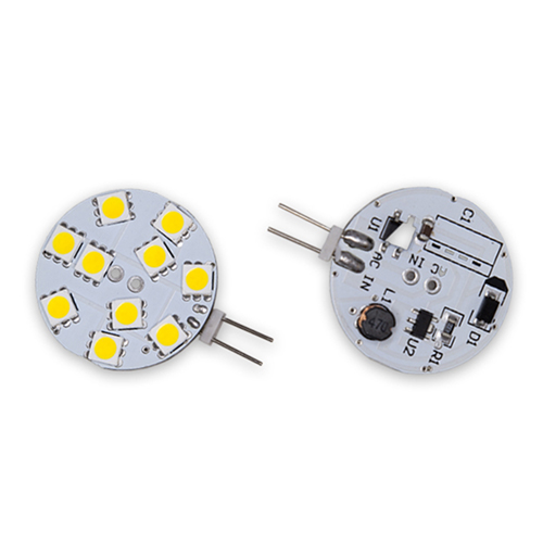 Round LED G4W, 10 LEDs, 12V