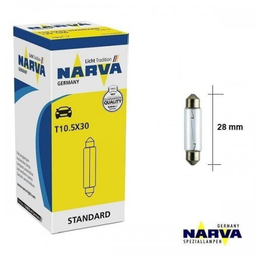 Bulb 12V 10W SV8.5- 10.5x30 NARVA