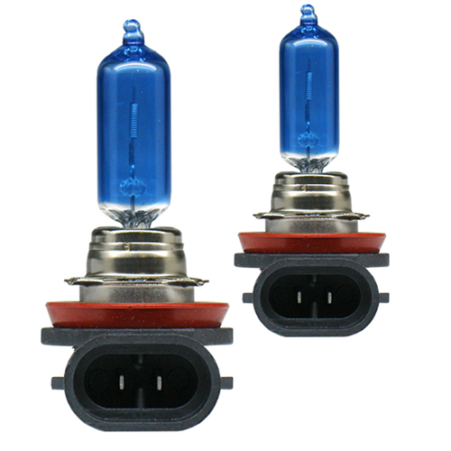 2 Metal White Bulbs H9 12V 65W