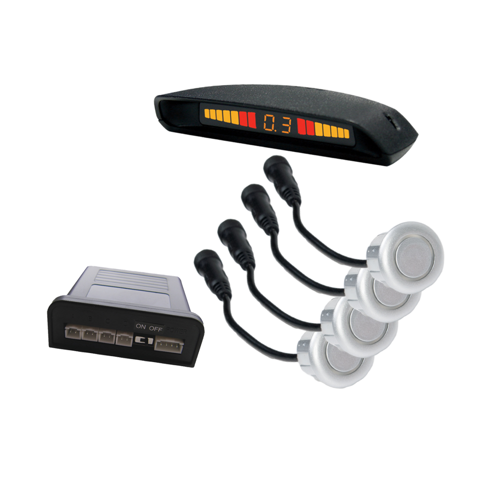 Sensores Estacionamento Traseiros Cinza com Display