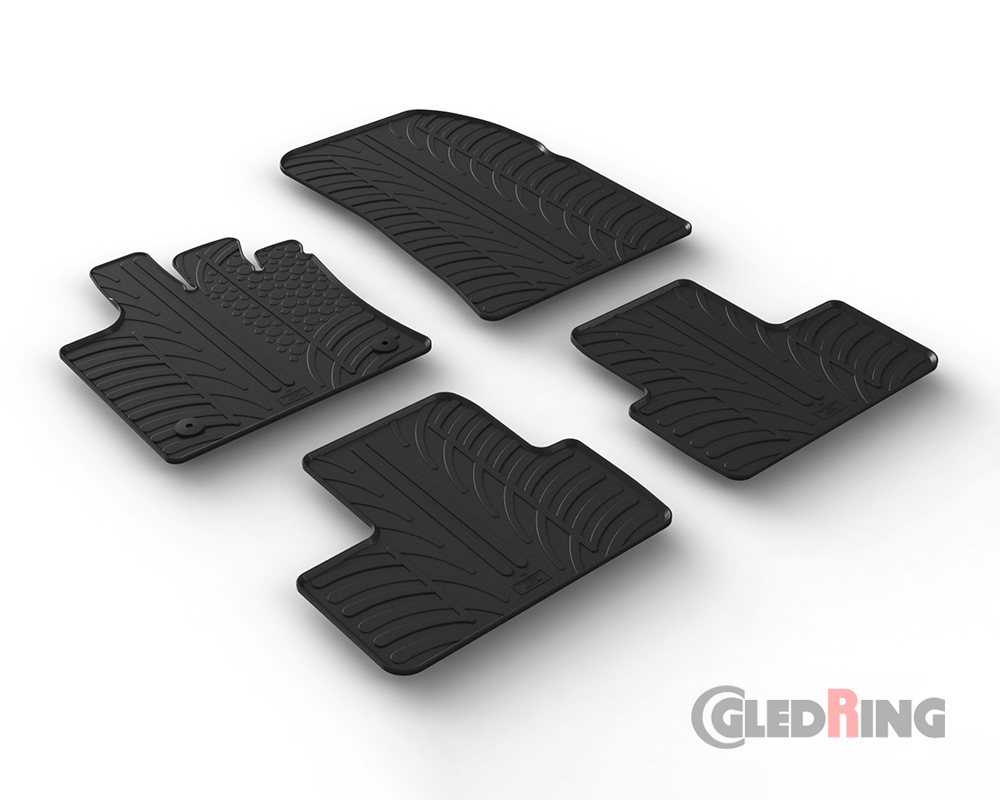 Rubber mats for Renault Captur, 2020-