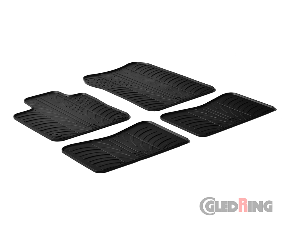 Rubber mats for Renault Twingo II, 2007-2014