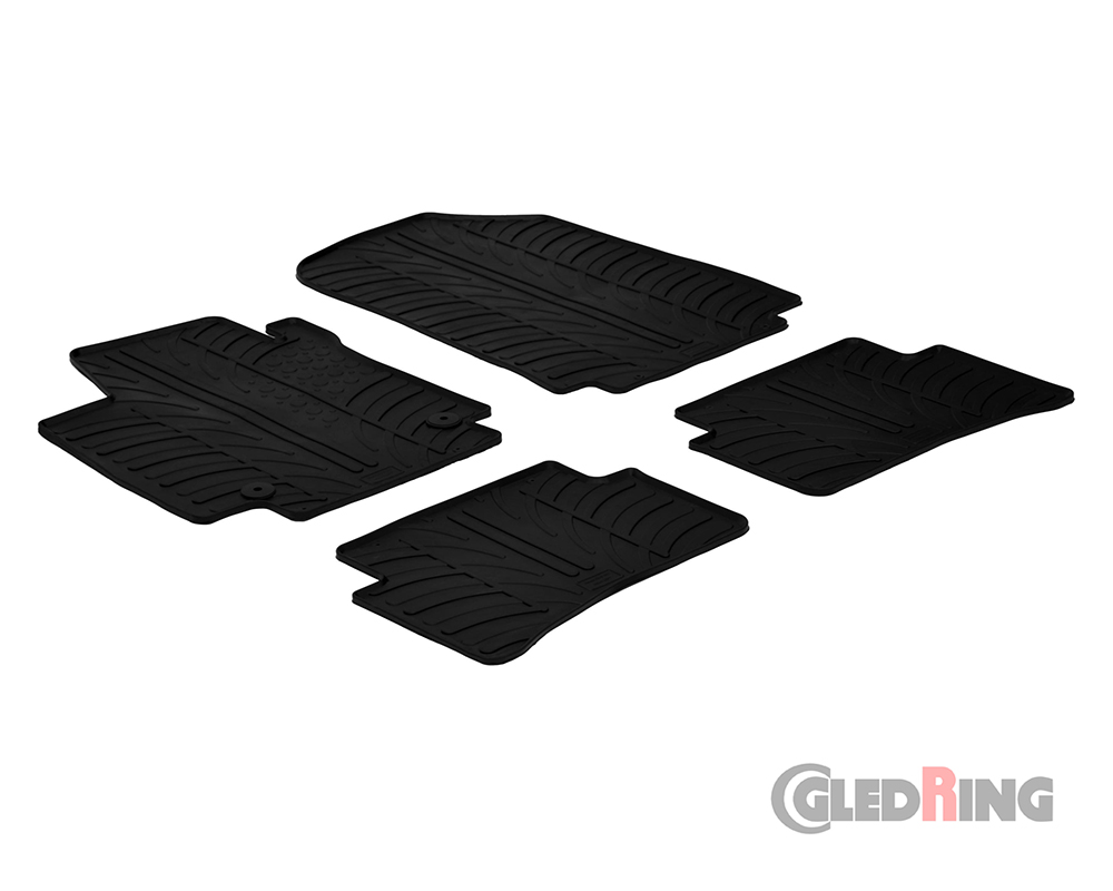 Tapetes de borracha para Renault Clio IV, 2012-2019, 5 Portas