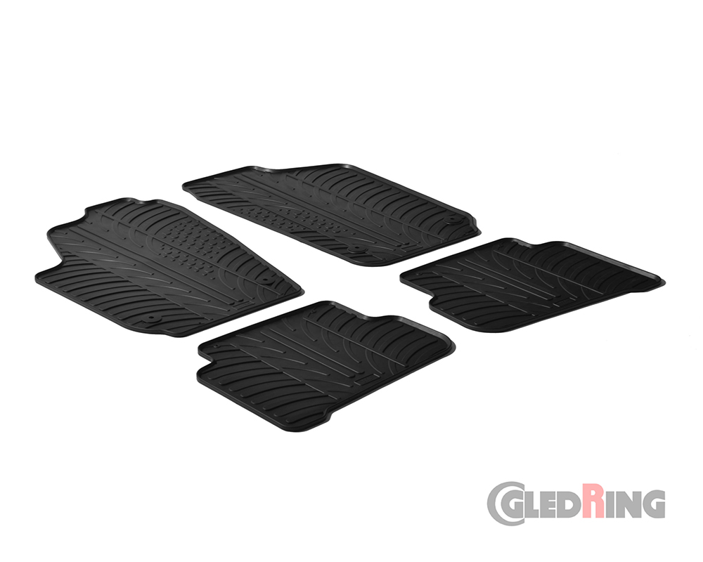 Alfombrillas goma para Volkswagen Polo, 2009-2017