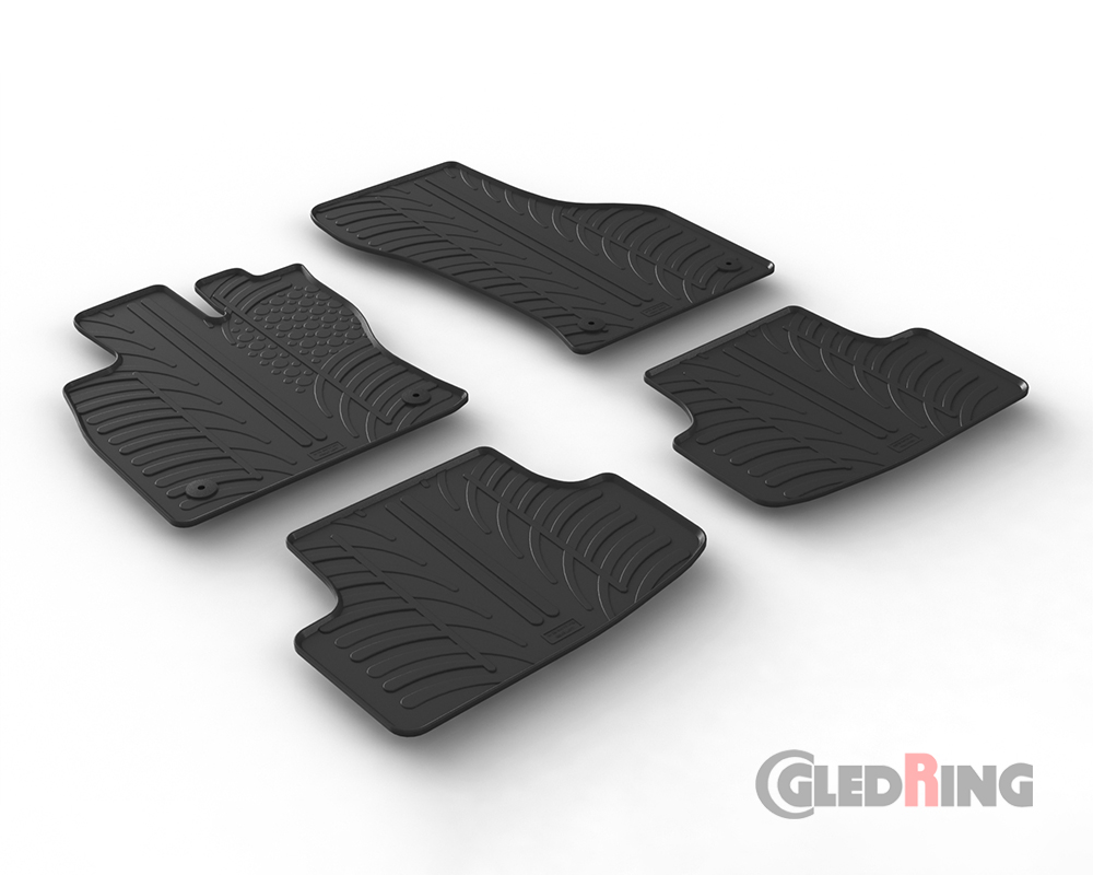 Tapetes de borracha para Volkswagen Golf VIII, 2020-, 5 Portas