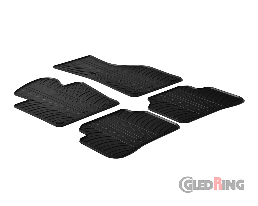 Alfombrillas goma para Volkswagen Passat, 2010-2014