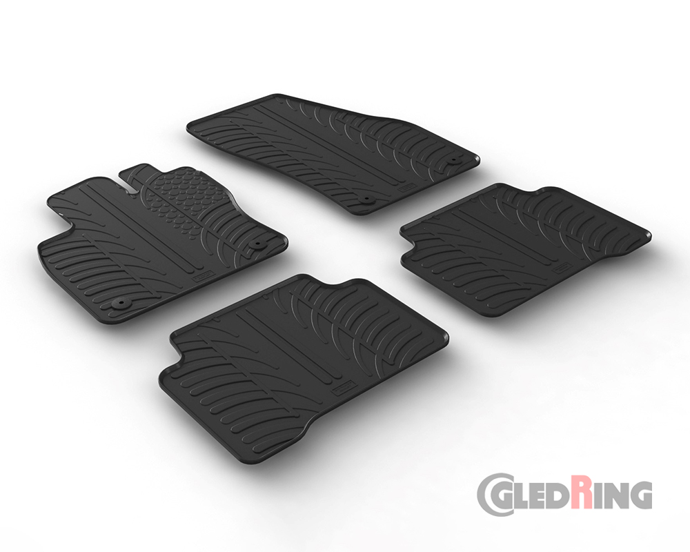 Alfombrillas goma para Volkswagen Touran, 2015-
