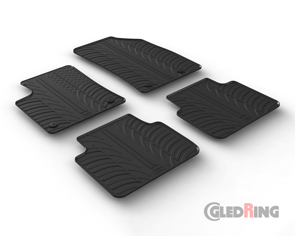 Rubber mats for Opel Crossland X, 2017-2021 (Manual & Automatic)