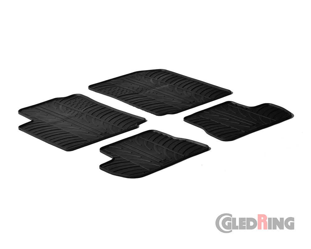 Rubber mats for Citroen C2, 2003-2009