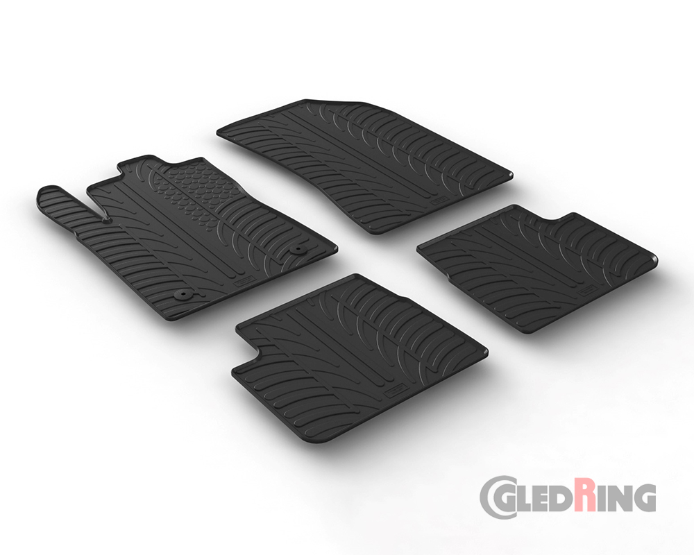 Alfombrillas goma para Citroen C3, 2016-, 5 Puertas