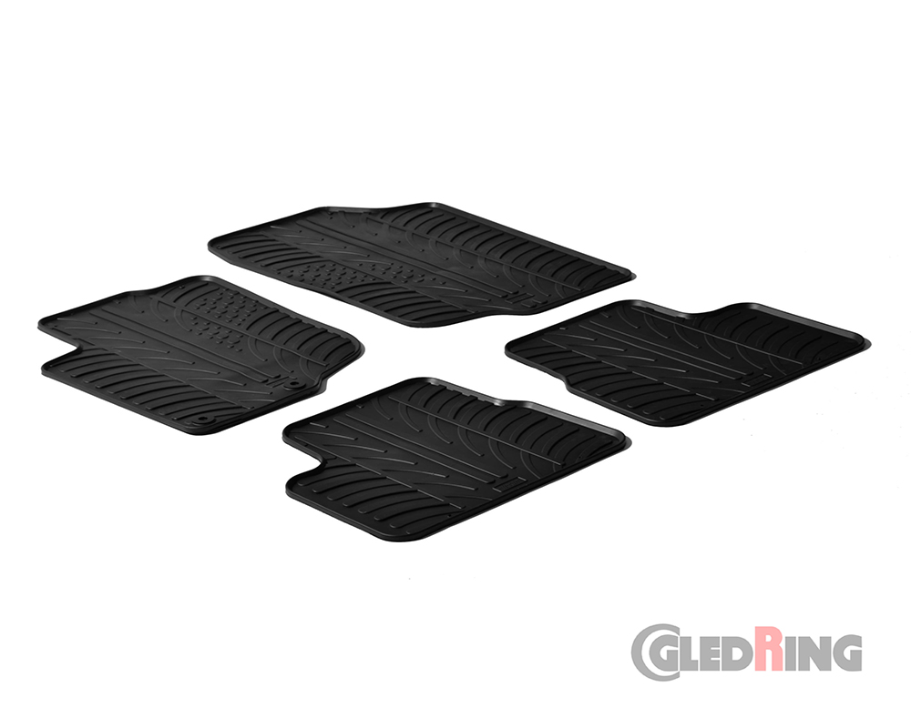 Tapetes de borracha para Peugeot 207, 2006-2012