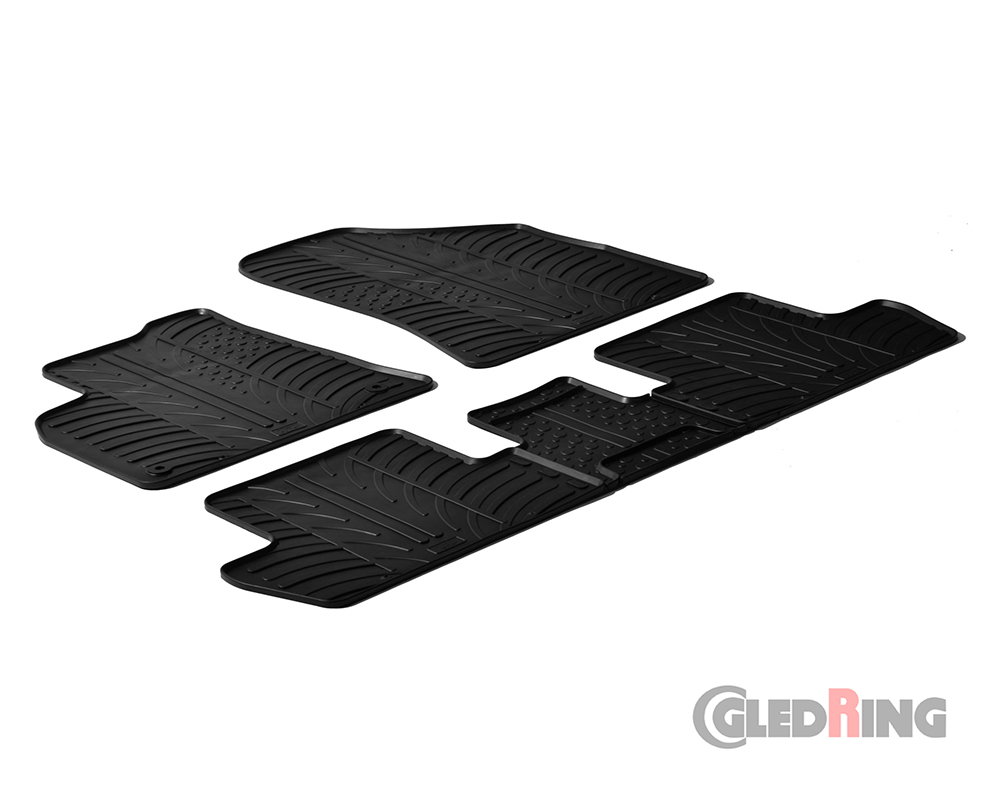Rubber mats for Peugeot 5008, 2009-2017