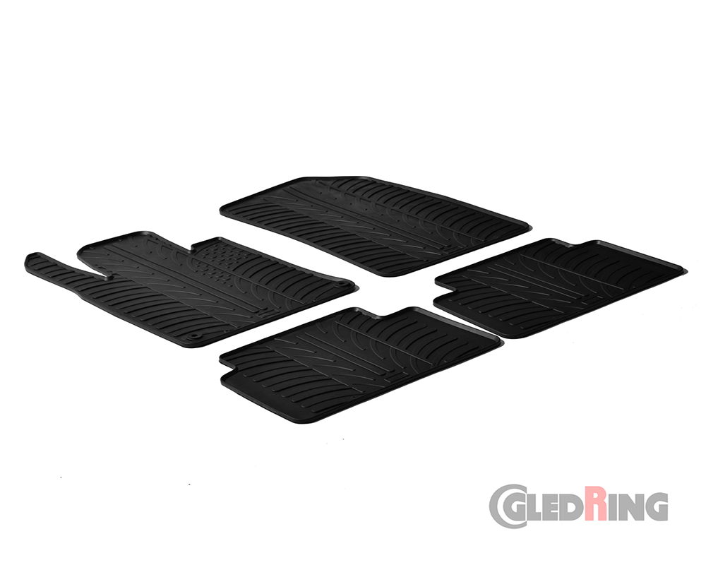 Rubber mats for Peugeot 508, 2011-2018