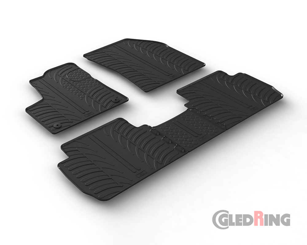 Rubber mats for Peugeot 5008, 2017- (Manual & Automatic)