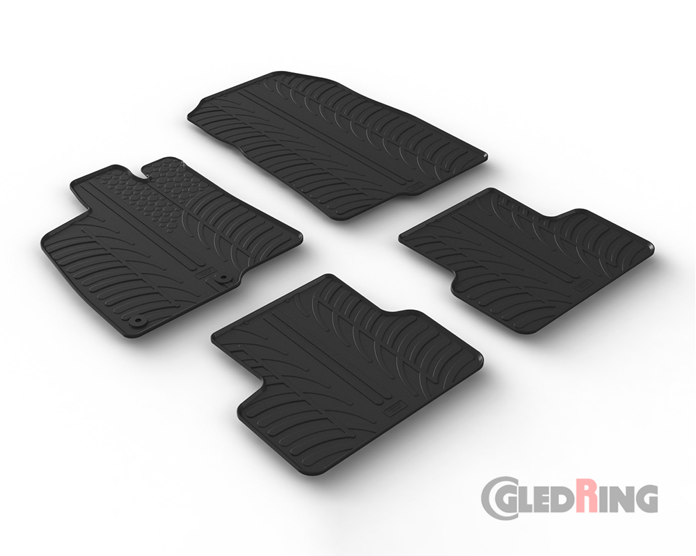 Tapetes de borracha para Peugeot 3008, 2024- (Híbrido, Automático)