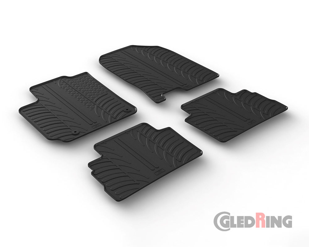 Rubber mats for Hyundai Kauai, 2017-2022 (Manual & Automatic)