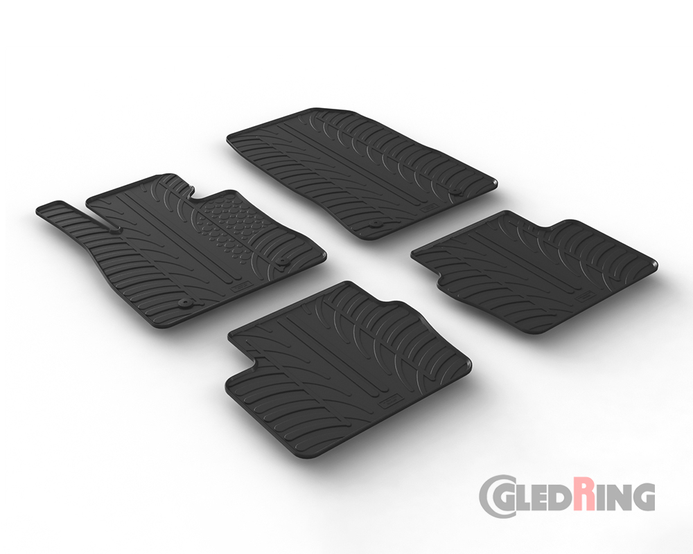 Rubber mats for Mazda 2, 2014-