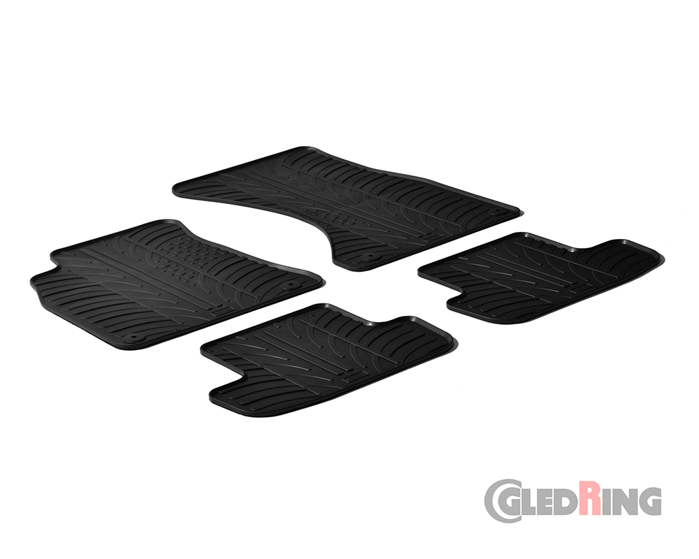 Alfombrillas goma para Audi A4, 2007-2015