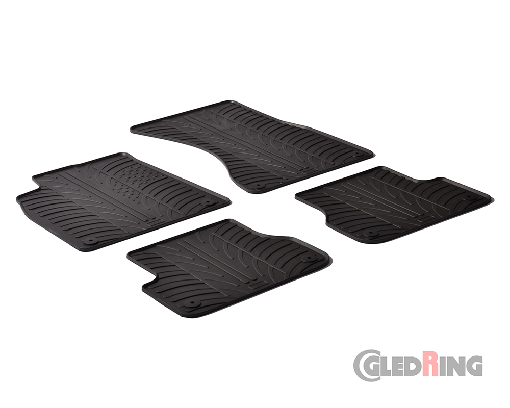 Alfombrillas goma para Audi A6, 2011-2018