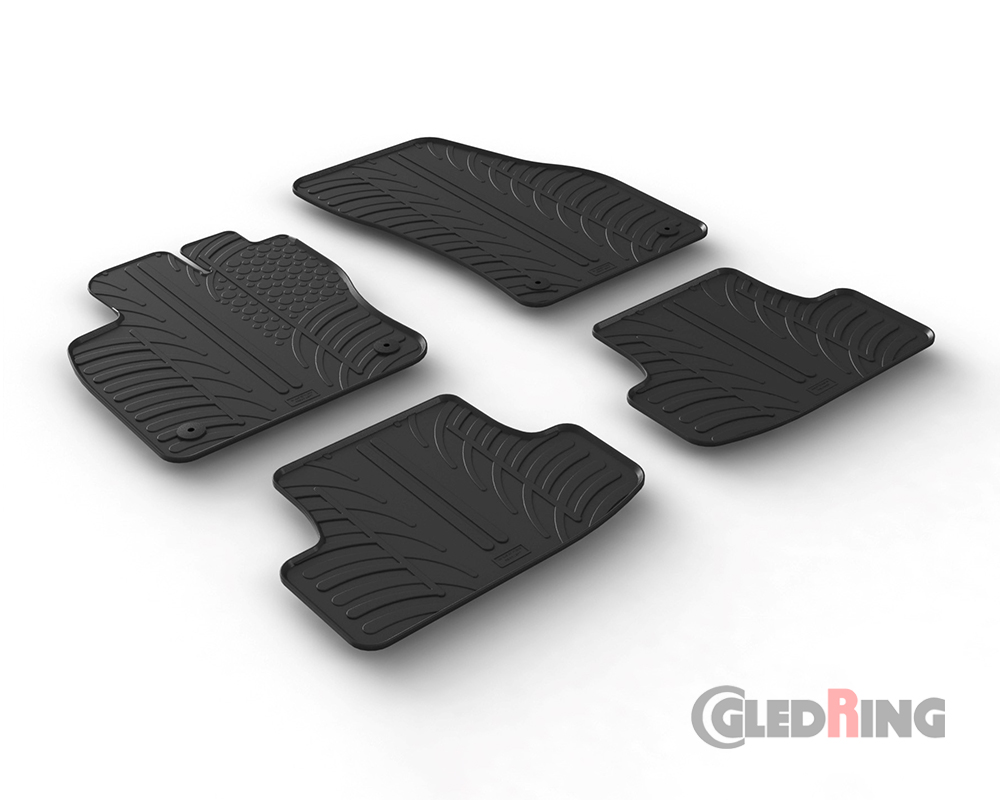 Alfombrillas goma para Audi Q2, 2016-, 5 Puertas (Manual & Automática)