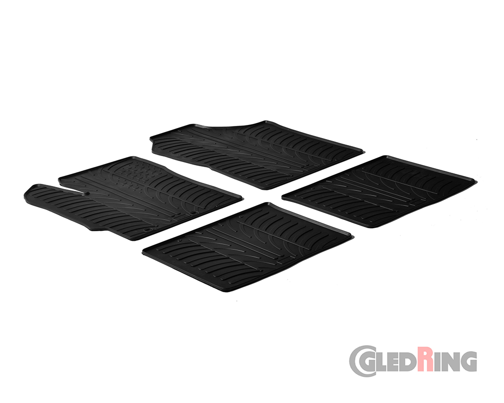 Tapetes de borracha para Toyota Yaris, 2011-2020, 5 Portas