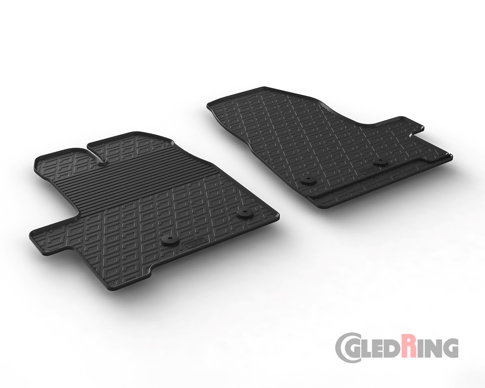 Rubber mats for Ford Transit Custom, 2012-2017