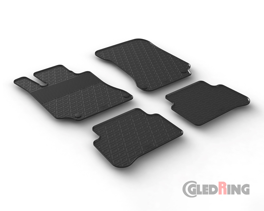 Rubber mats for Mercedes Class E, W212, 2014-2016