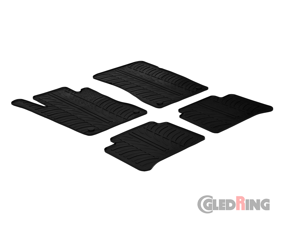 Rubber mats for Mercedes Class E, W211, 2003-2008