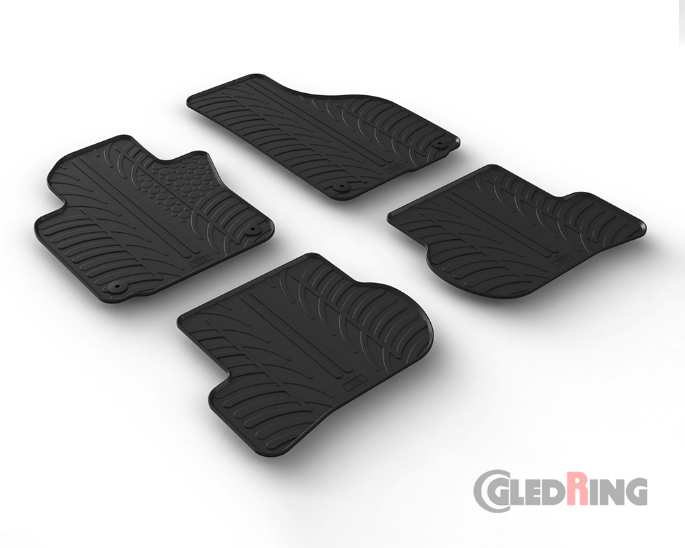 Tapetes de borracha para Skoda Octavia II, 2004-2013