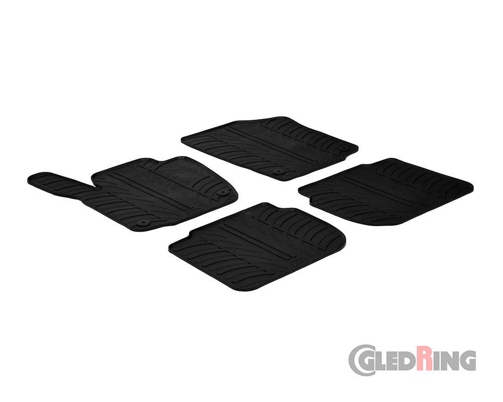 Tapetes de borracha para Skoda Rapid, 2012-, 5 Portas (Manual)