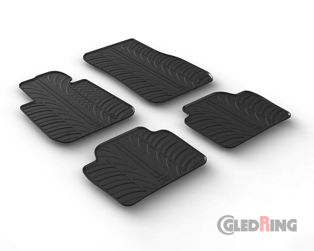 Alfombrillas goma para BMW Serie 3, F30, F31, 2012-2019 (Manual & Automática)