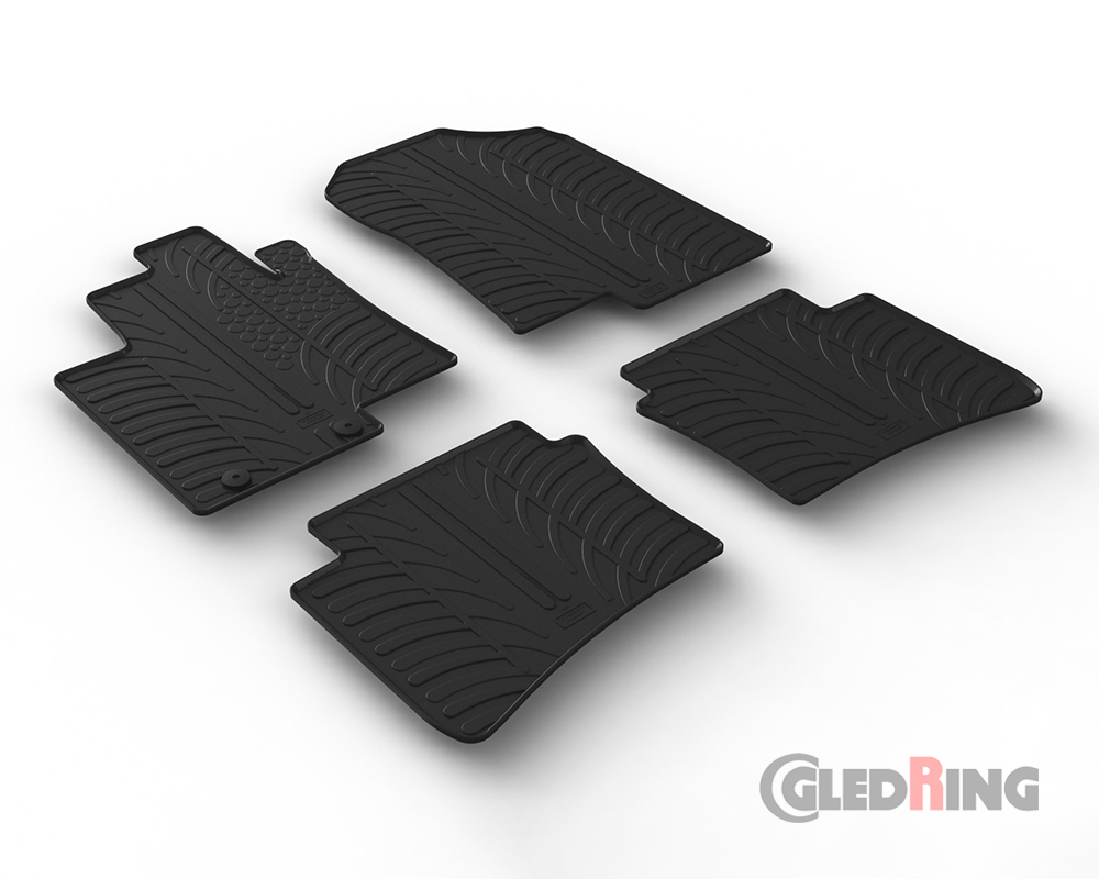 Rubber mats for Hyundai Bayon, 2021- (Manual & Automatic)