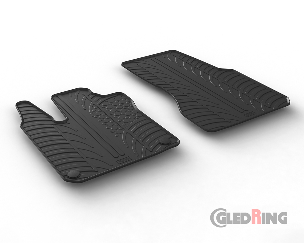 Tapetes de borracha para Smart Fortwo 453, 2014-