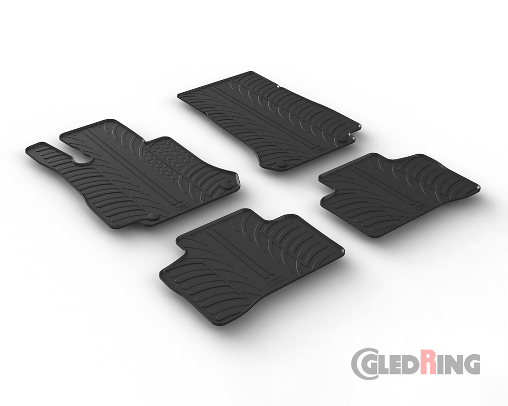 Rubber mats for Mercedes GLC C253 Coupé, 2015-