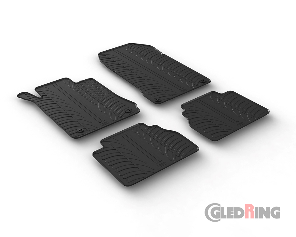 Rubber mats for Mercedes Class E, W210, 1995-2003