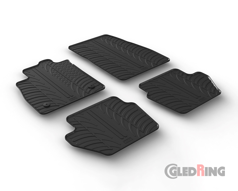 Alfombrillas goma para Ford Fiesta, 2017-, 5 Puertas