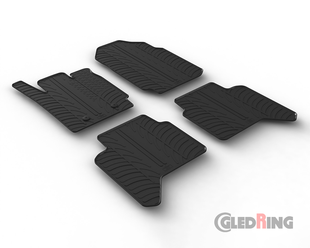Tapetes de borracha para Ford Ranger Double Cabin, 2013-2022