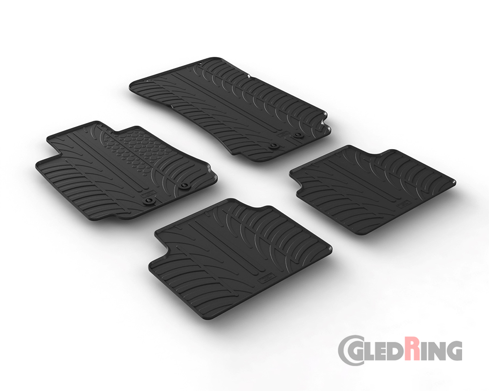 Alfombrillas goma para Alfa Romeo Giulia, 2016- (Manual & Automática)