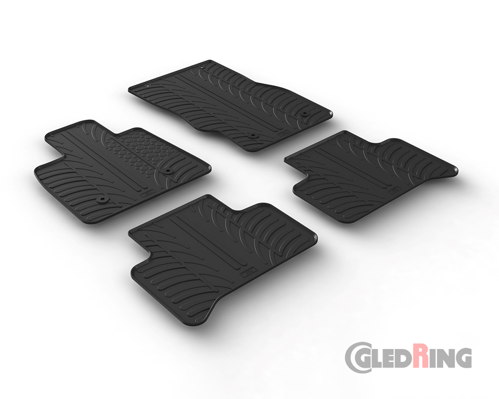Alfombrillas goma para Alfa Romeo Stelvio, 2017-