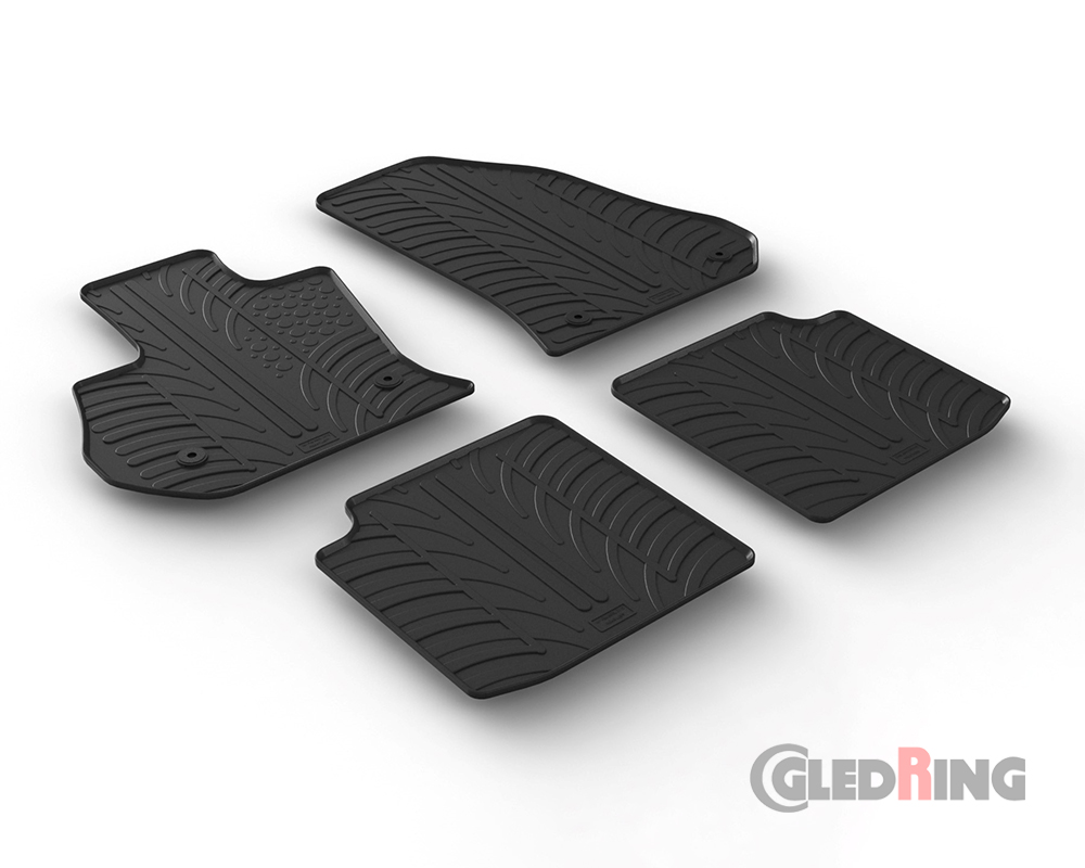 Rubber mats for Fiat 500L, 2017- (Manual)