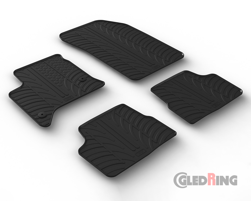 Alfombrillas goma para Fiat 600, 2024- (Híbrido, Automática)