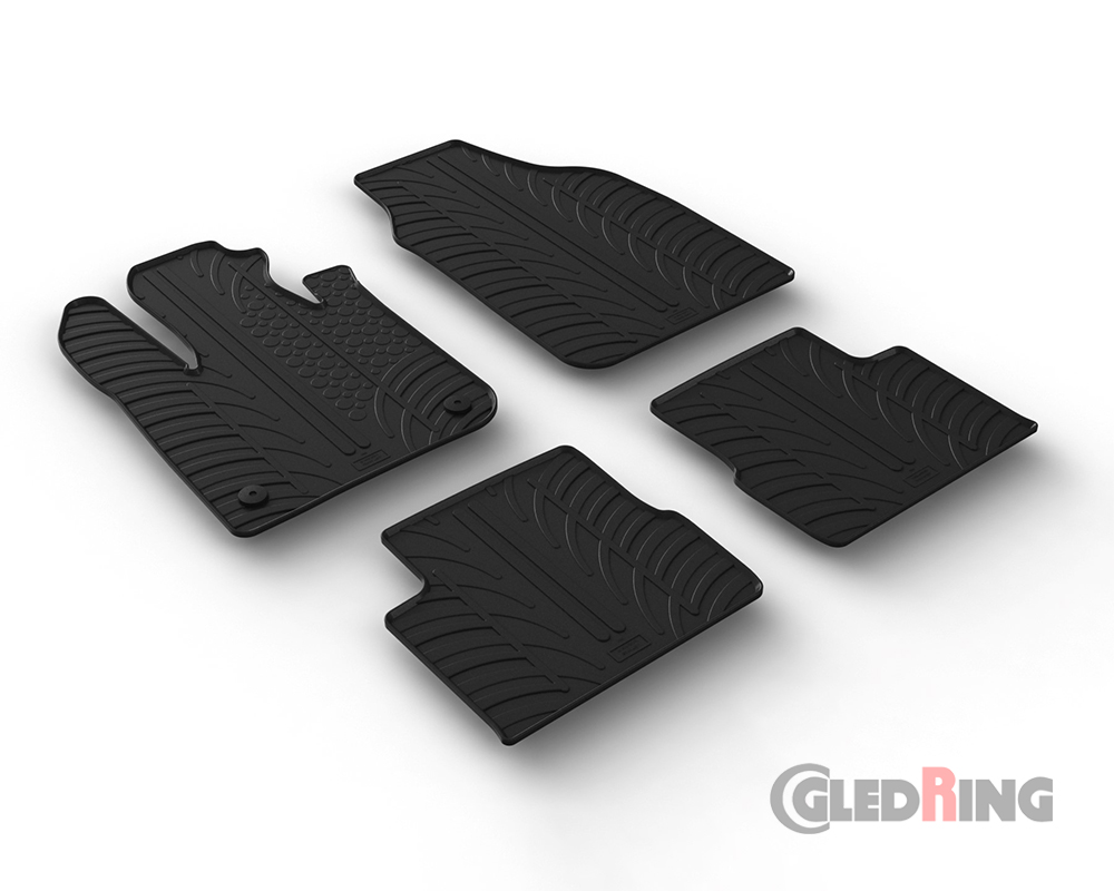 Tapetes de borracha para Fiat 500e, 2020- (Elétrico)