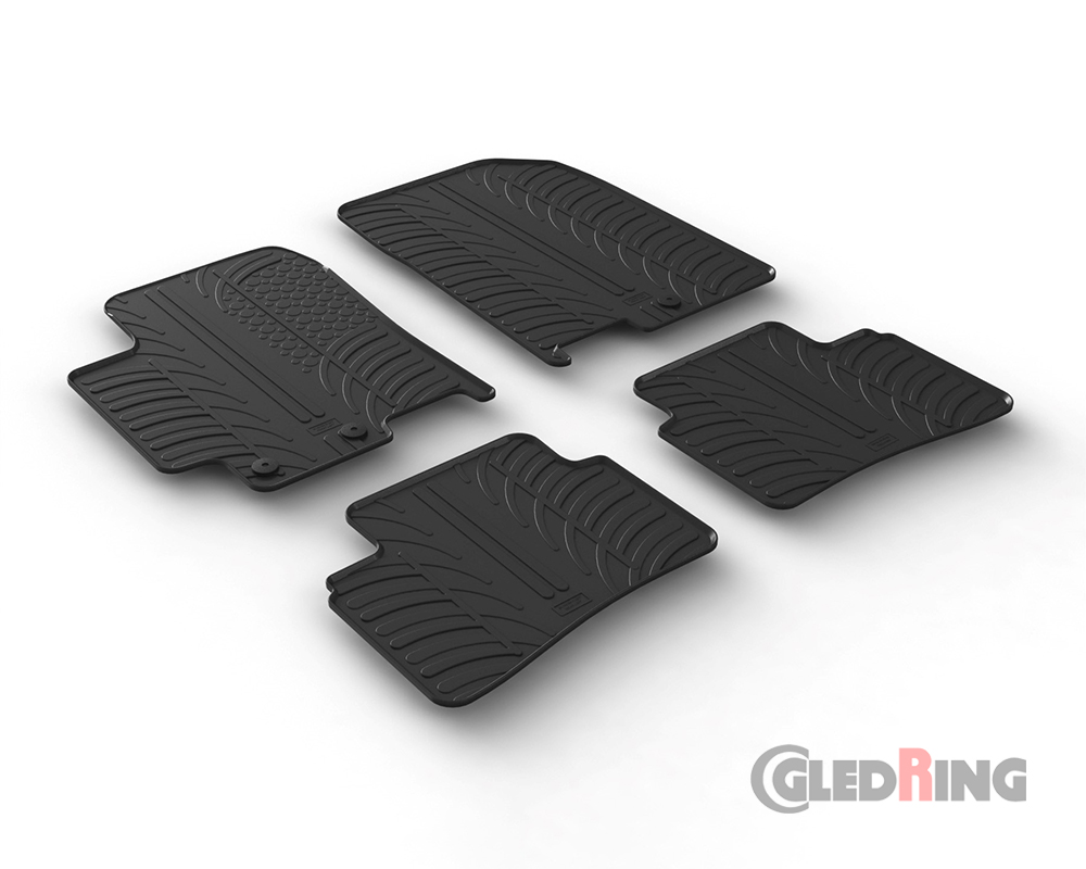Rubber mats for Kia Rio, 2017-, 5 Doors