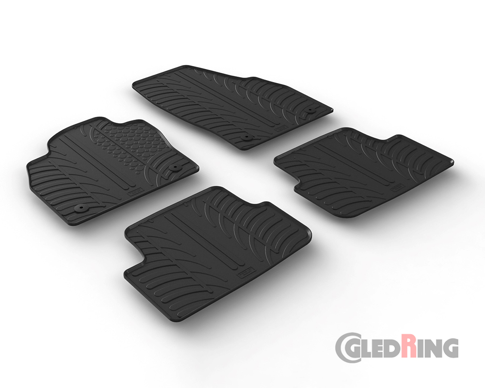 Alfombrillas goma para Volkswagen Polo, 2017-, 5 Puertas