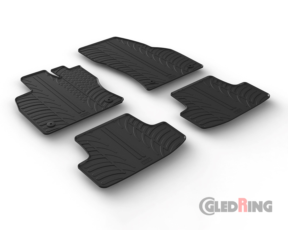 Alfombrillas goma para Volkswagen T-Roc, 2017-